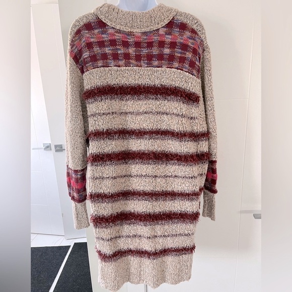 Free People/ Popcorn Knit/ Tunic sweater/ Jumper/ Oversized/ Size US XS - Picture 4 of 12
